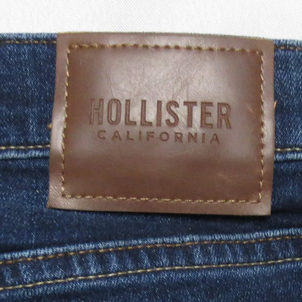 HOLLISTER mens JEANS denim SLIM straight DARK WASH SIZE 28X30